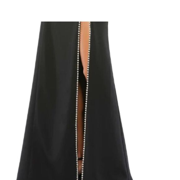 MAC DUGGAL 55706 CRYSTAL DETAIL SWEETHEART NECK TRUMPET BLACK DRESS 4 NWT $398 - Picture 8 of 10